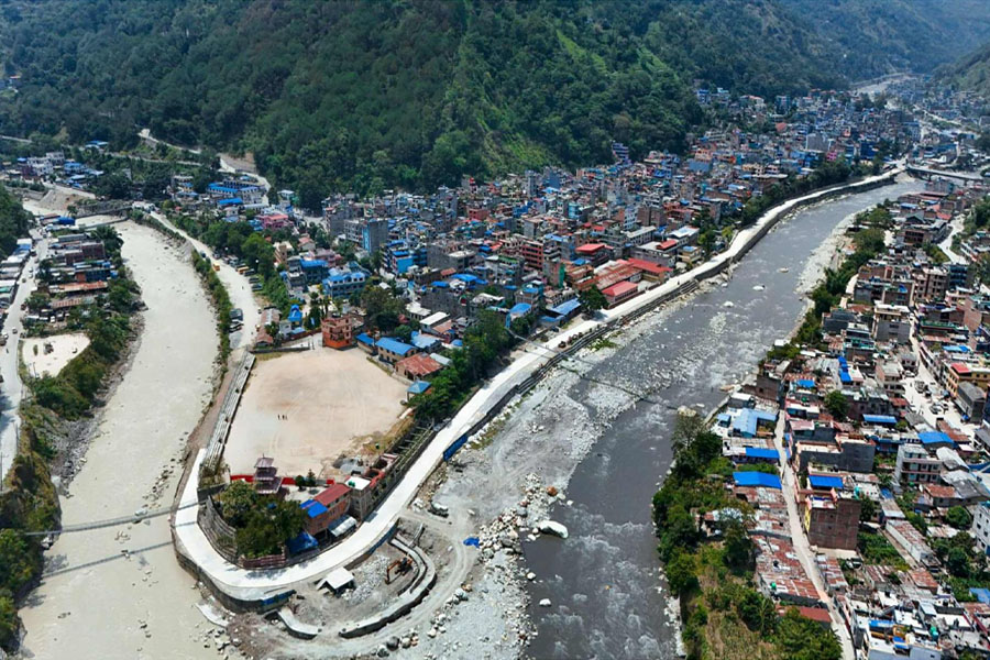 म्याग्दीको सदरमुकाम बेनीमा चक्रपथ (रिङरोड) स्तरोन्नतिको काम पूरा 