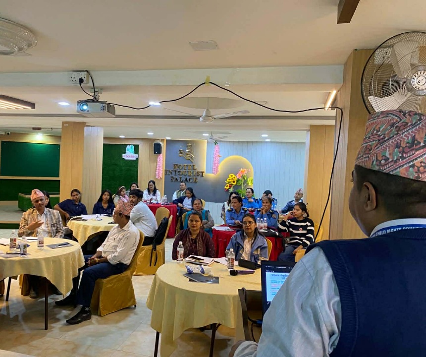 सरोकारवालाहरूसँग बाल संरक्षण घटना व्यवस्थापन सम्बन्धी छलफल कार्यक्रम सम्पन्न