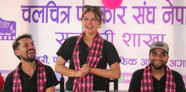 इटहरीमा ‘मालती मंगले’को रौनक, वैशाख २५ रिलिज अघि प्रचार तीव्र